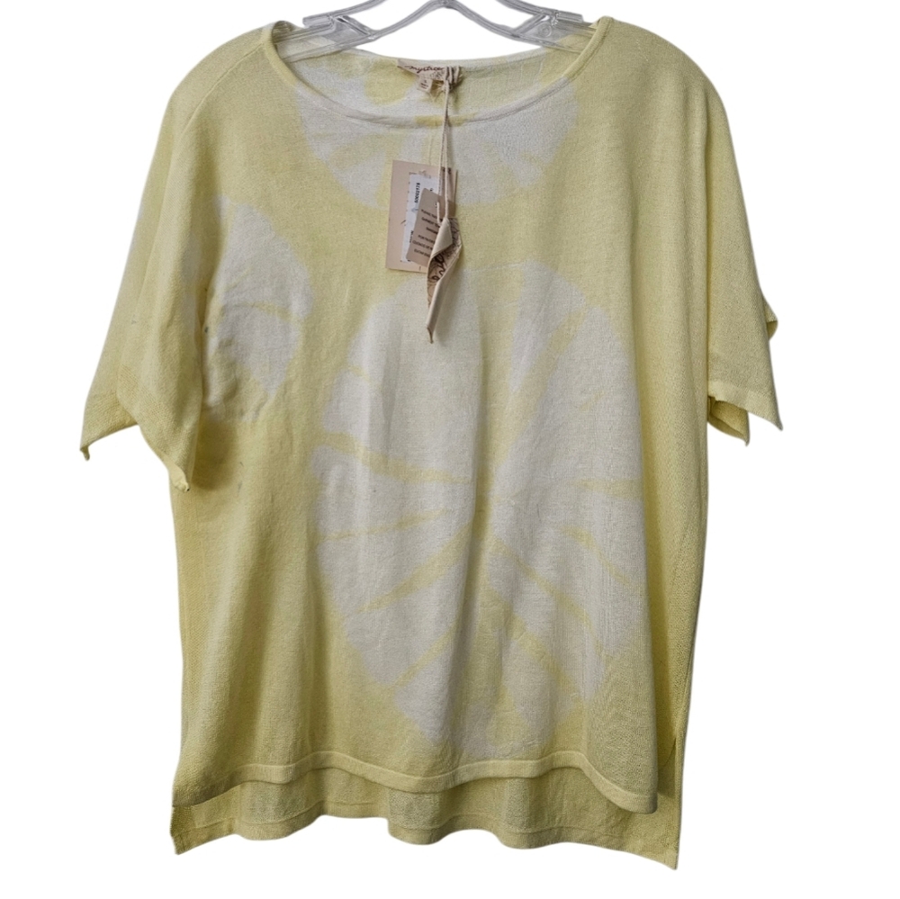 Mystree Yellow Tie-Dye Women's Top S NWT - Picture 1 of 5